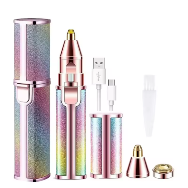 Blawless Rechargeable 2 in 1 Eyebrow Trimmer and Facial Hair Remover Trimmer Shaver For Ladies - Image 3