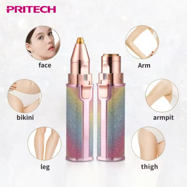 Blawless Rechargeable 2 in 1 Eyebrow Trimmer and Facial Hair Remover Trimmer Shaver For Ladies