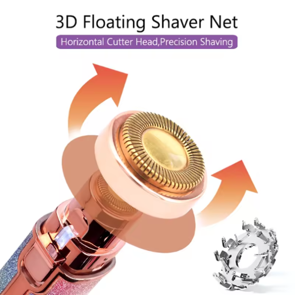 Blawless Rechargeable 2 in 1 Eyebrow Trimmer and Facial Hair Remover Trimmer Shaver For Ladies - Image 2