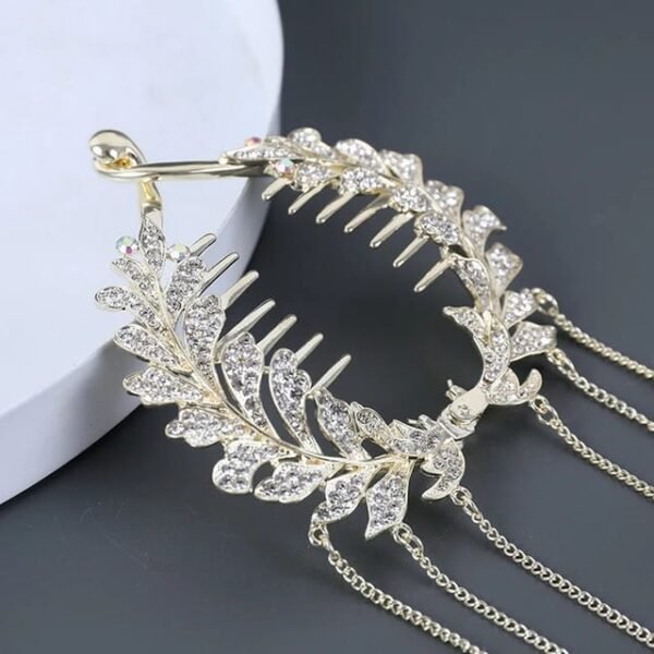 Pearl Rhinestone Tassel Hair Clip Bud Clip Hair Claw Luxury Hair Accessories - Image 4